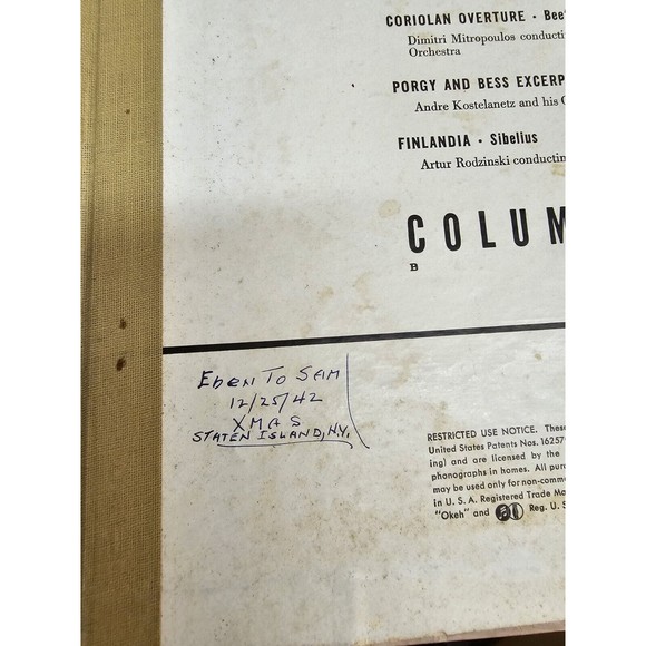 The Music Of Stephen Foster Columbia Masterworks Set M-442 Andre Kostelanetz And - Picture 16 of 16